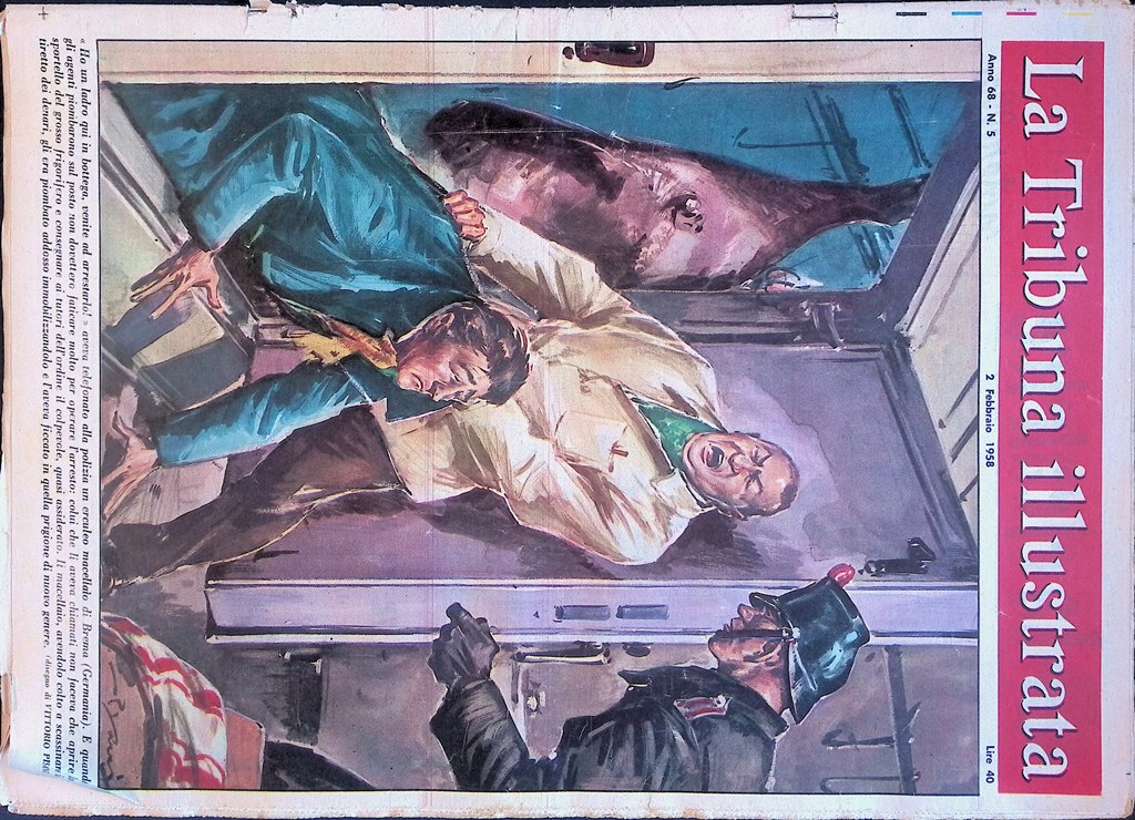 La Tribuna Illustrata 2 Febbraio 1958 Churchill Sanremo Domenico Modugno …