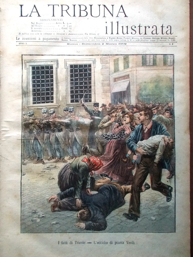 La Tribuna Illustrata 2 Marzo 1902 Castel Sant'Angelo Lev Tolstoi …