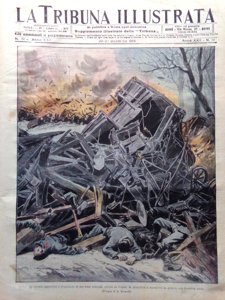 La Tribuna Illustrata 20 Dicembre 1914 WW1 Von Bulow Bobrinsky …