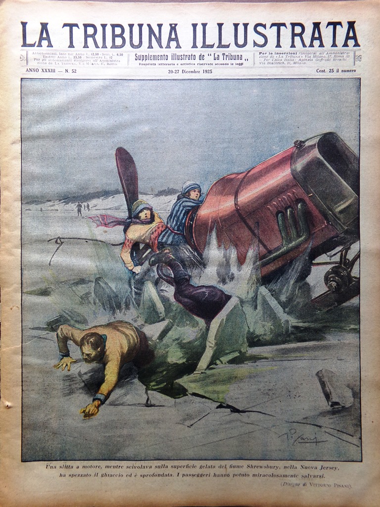 La Tribuna Illustrata 20 Dicembre 1925 Macchina Cucire Boyer Grotta …