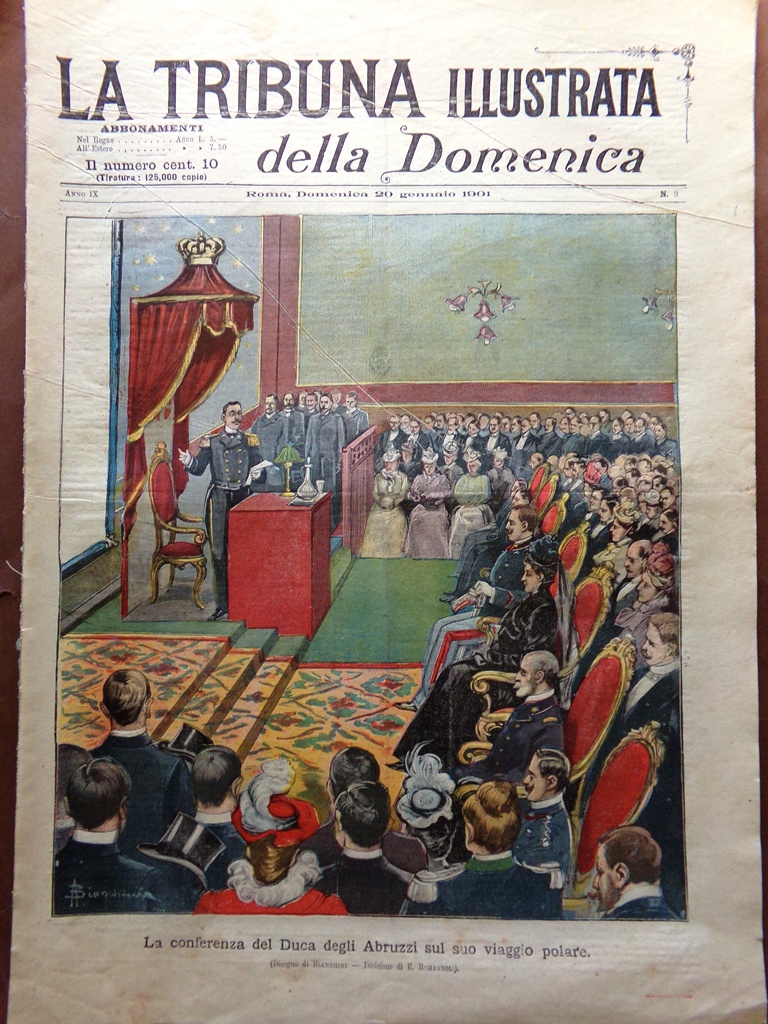 La Tribuna Illustrata 20 Gennaio 1901 Duca di Norfolk Pietro …
