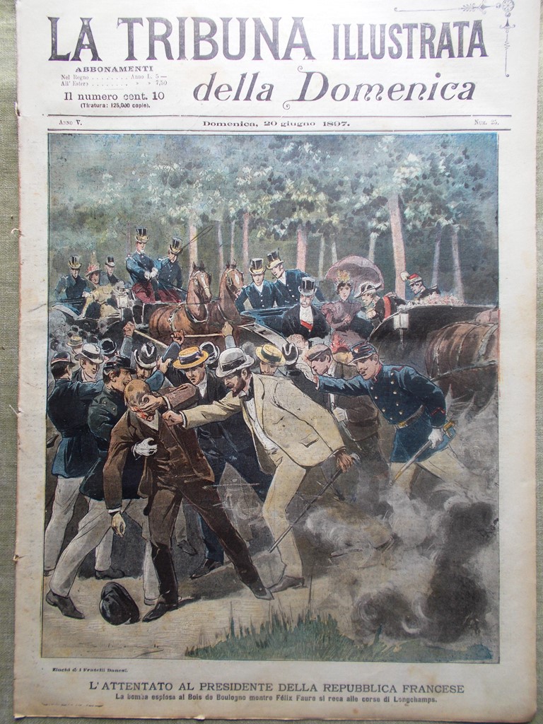 La Tribuna Illustrata 20 Giugno 1897 Vittoria Inghilterra Attentato Felix …