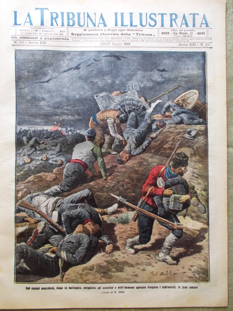 La Tribuna Illustrata 20 Luglio 1913 Vittoria di Svezia Magia …