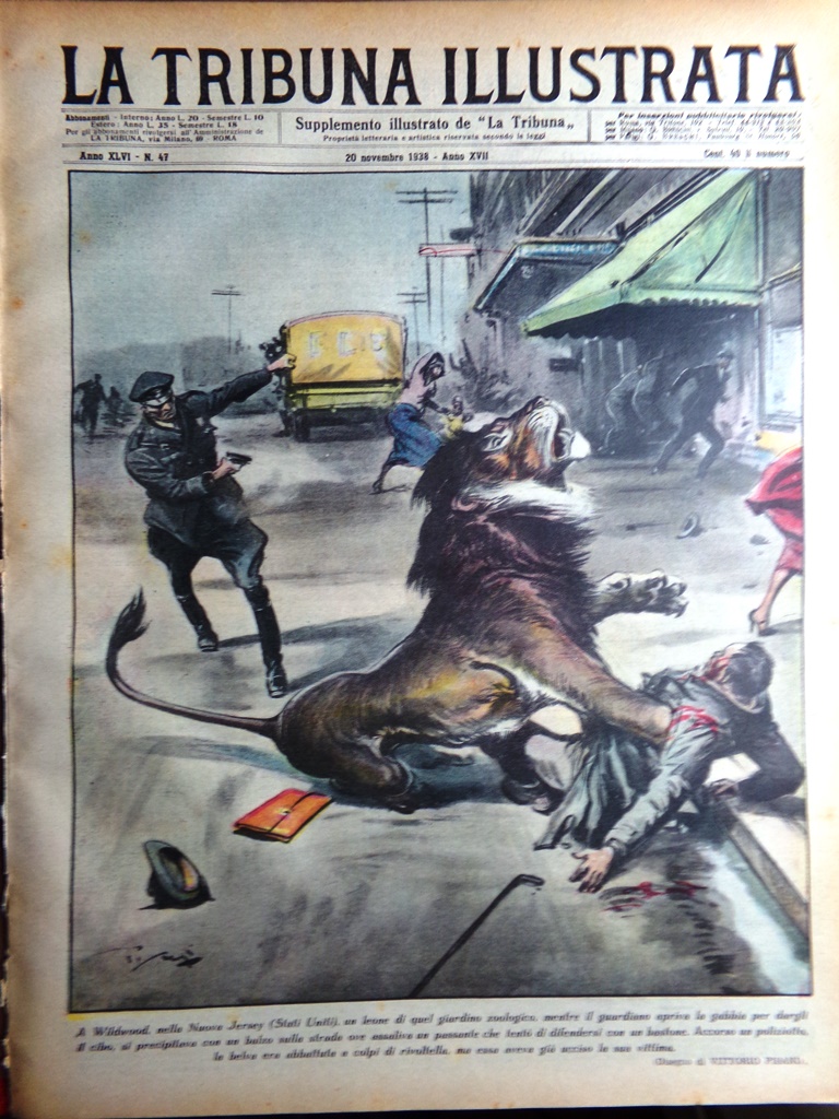 La Tribuna Illustrata 20 Novembre 1938 Fantasmi Chiome Vita Calciatore …