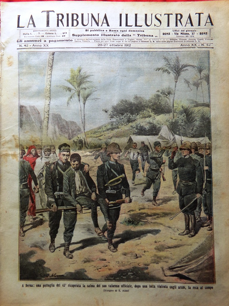 La Tribuna Illustrata 20 Ottobre 1912 San Michele Balcani d'Alba …
