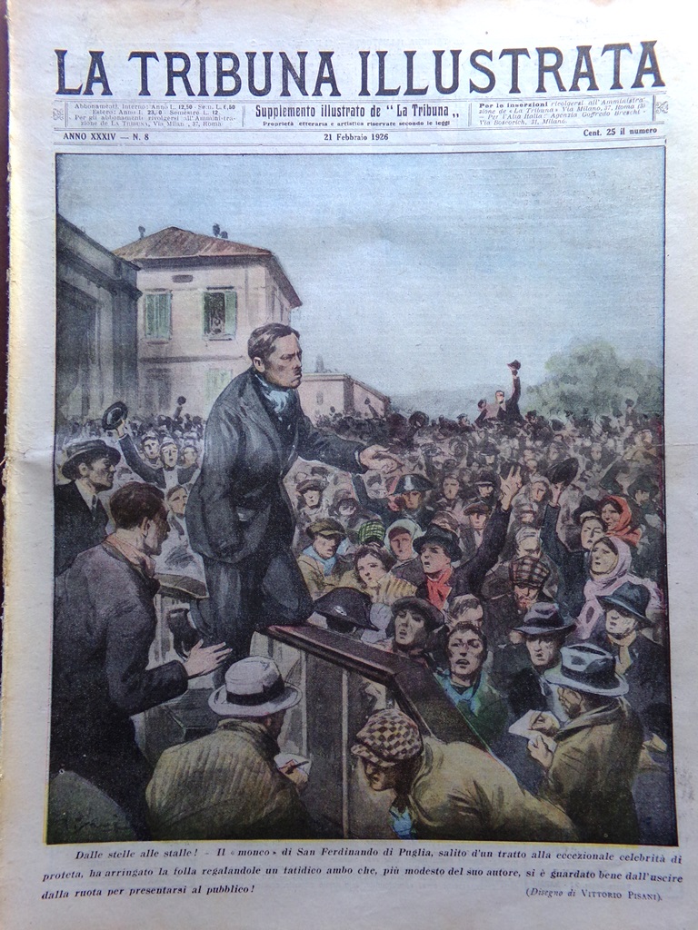 La Tribuna Illustrata 21 Febbraio 1926 Cacciatori Teste Giarabub Regine …