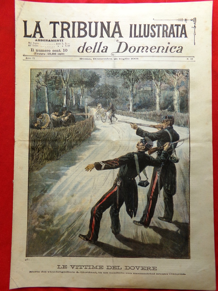 La Tribuna Illustrata 21 Luglio 1901 Morte Stefano Ussi Festa …