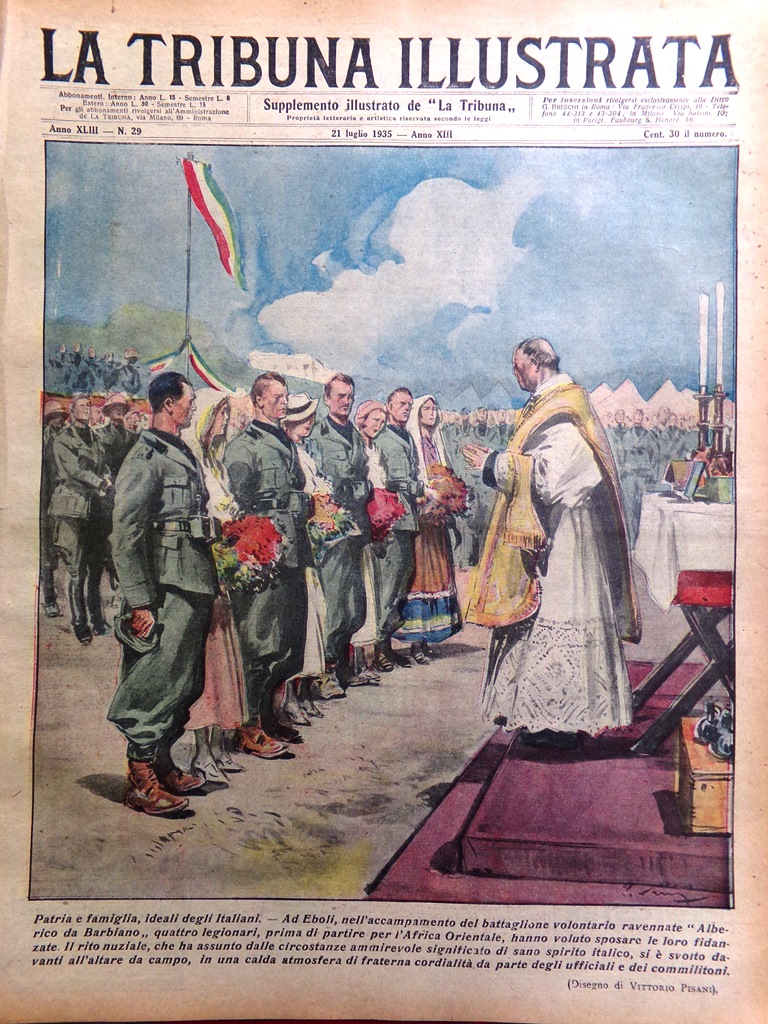 La Tribuna Illustrata 21 Luglio 1935 Suez Negrelli Giro Francia …