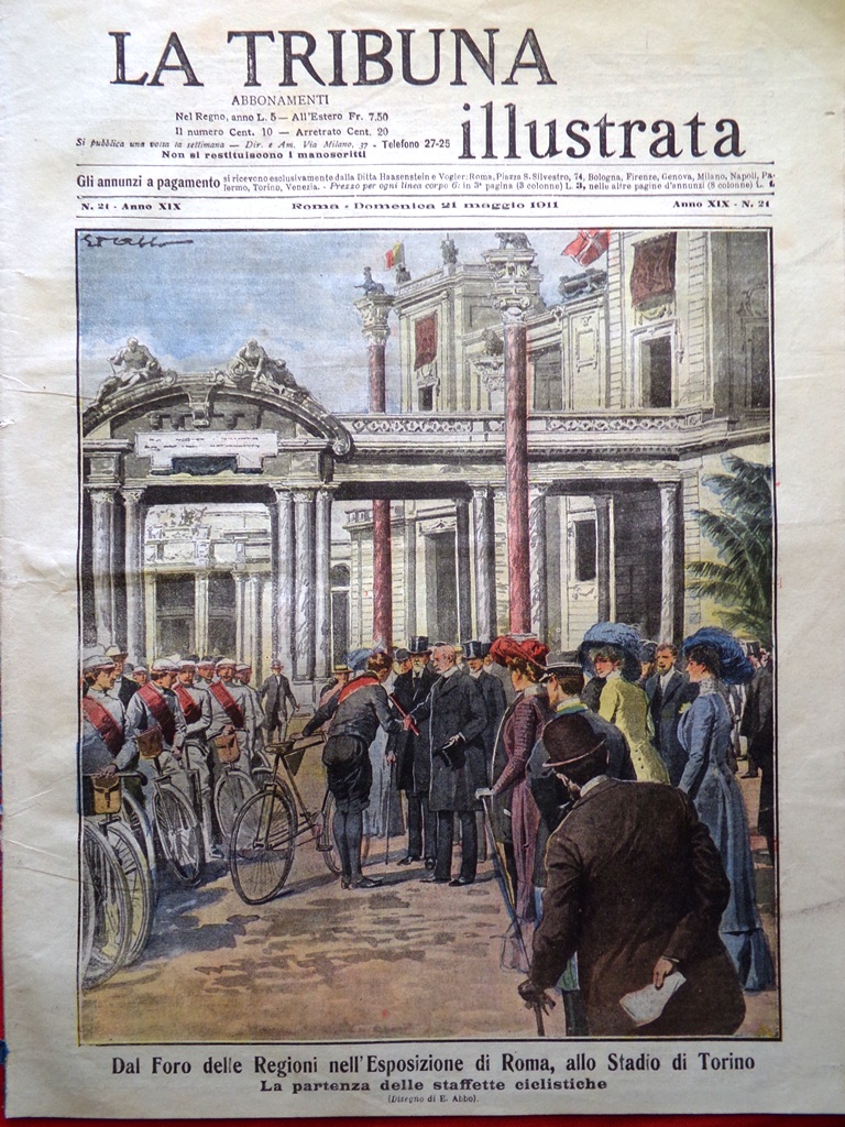 La Tribuna Illustrata 21 Maggio 1911 Guerra Marocco Tennis Roma …