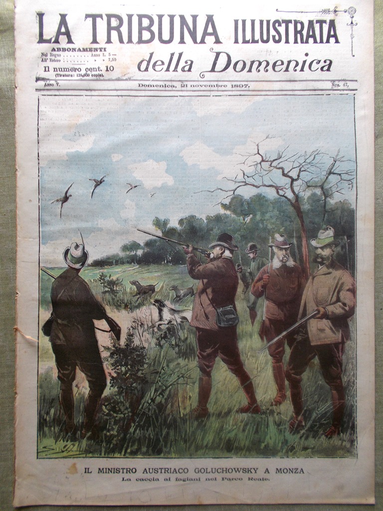 La Tribuna Illustrata 21 Novembre 1897 Inondazioni Marche Schafer Vienna …