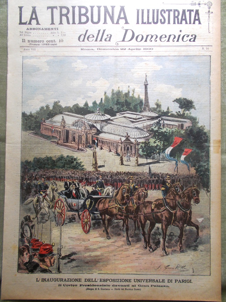 La Tribuna Illustrata 22 Aprile 1900 Cazotte Zanelli Esposizione di …