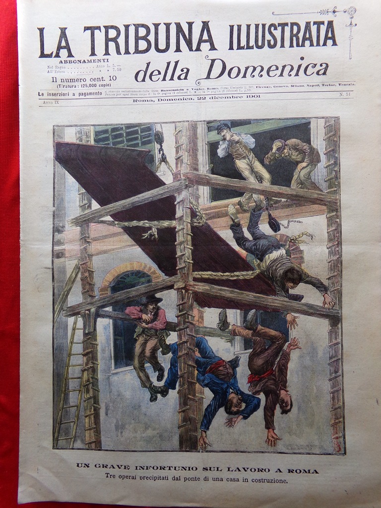 La Tribuna Illustrata 22 Dicembre 1901 Giugliano Bovio Corazza Natale …