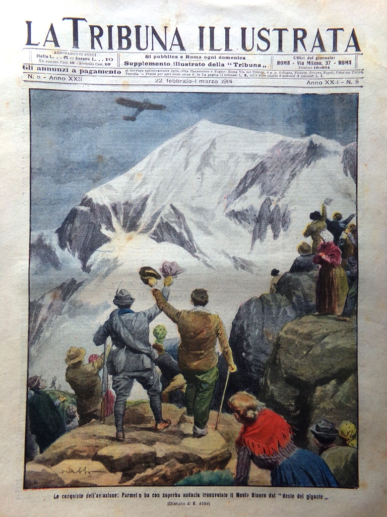La Tribuna Illustrata 22 Febbraio 1914 Parmelin Uomini Preistorici Corrida …
