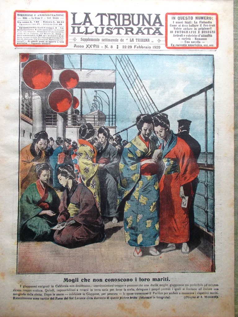 La Tribuna Illustrata 22 Febbraio 1920 Finlandia Foxtrot Società Nazioni …