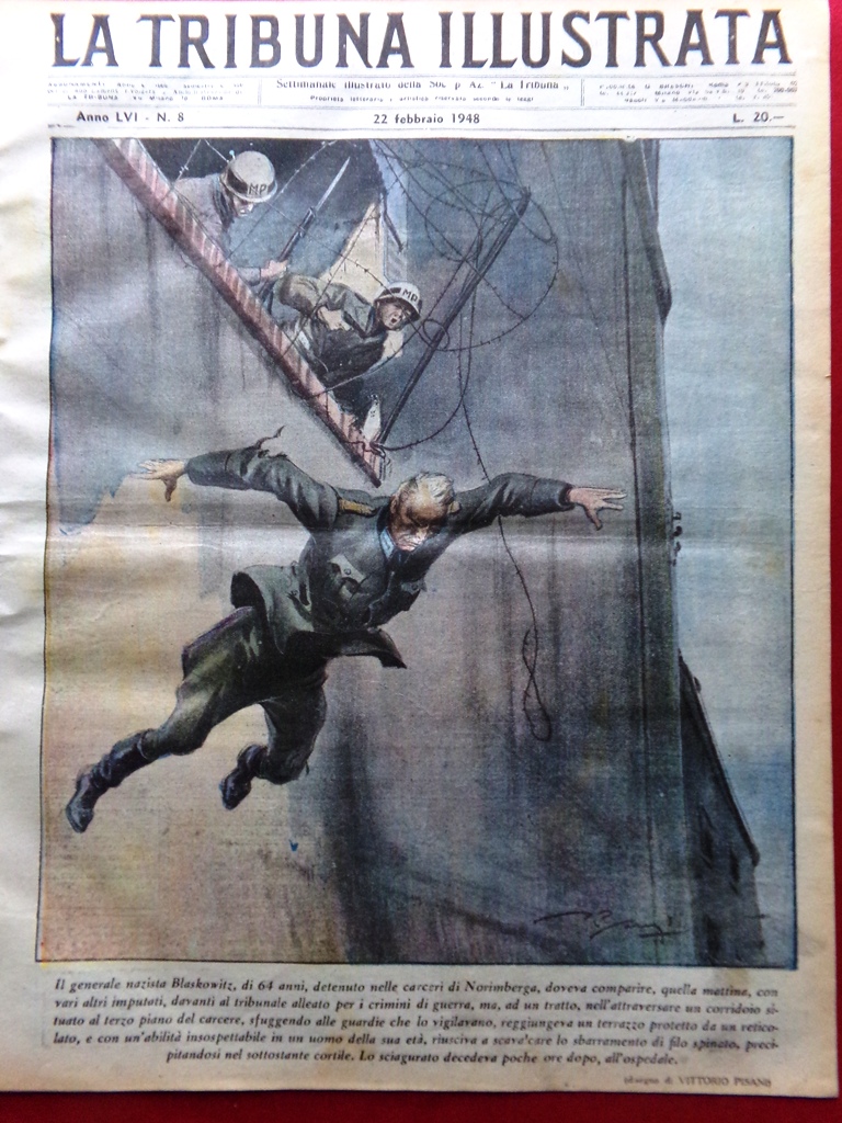 La Tribuna Illustrata 22 Febbraio 1948 Blaskowitz Vesuvio Hawaii Tirreno …