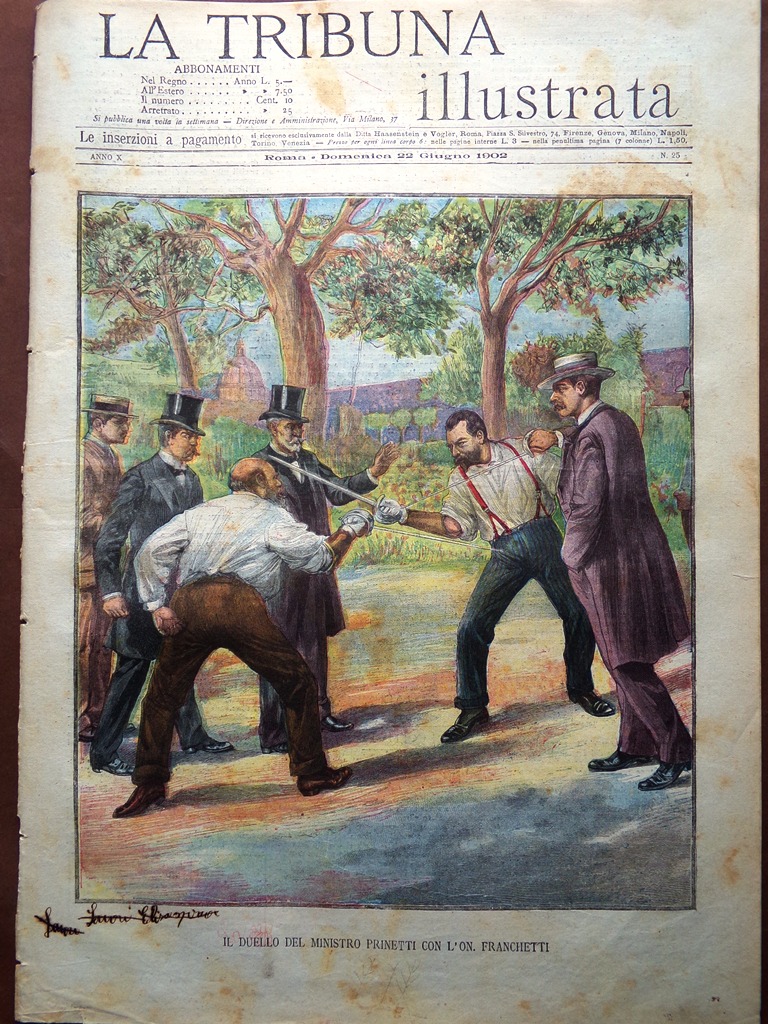 La Tribuna Illustrata 22 Giugno 1902 Spiritismo Edoardo VII Carducci …