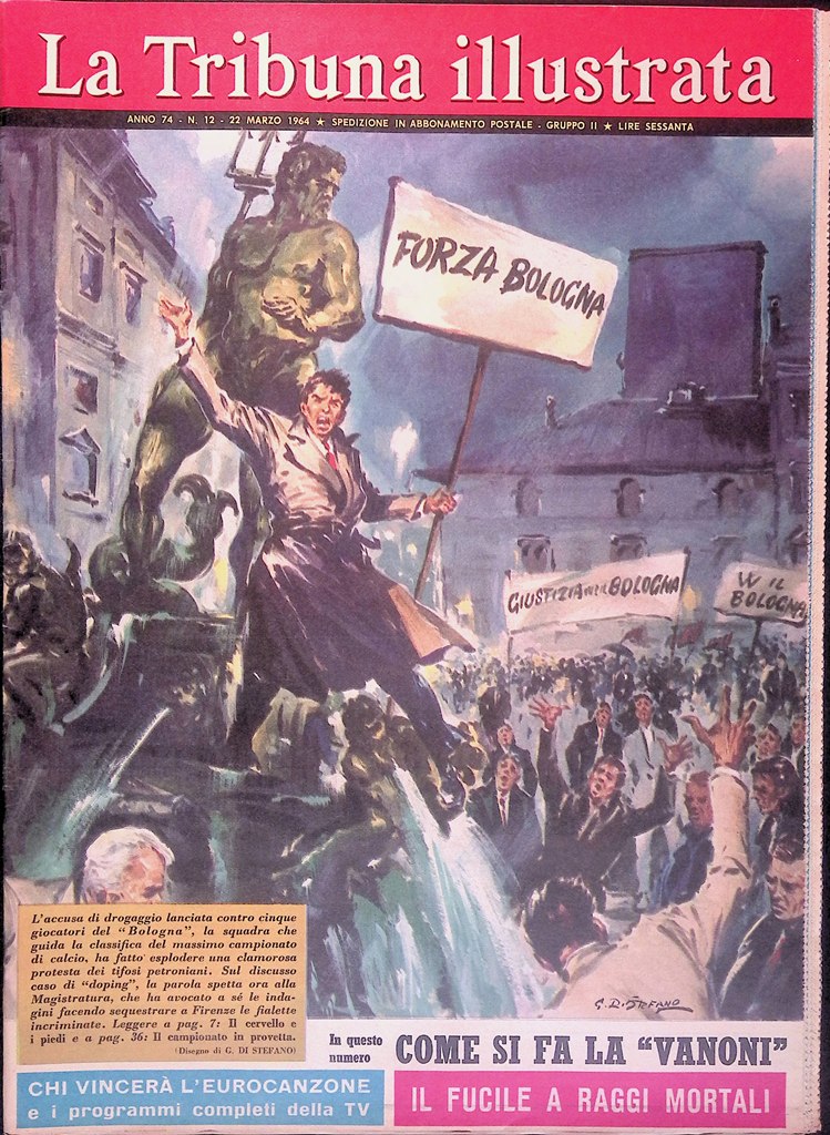 La Tribuna Illustrata 22 Marzo 1964 Doping Bologna Root Nixon …