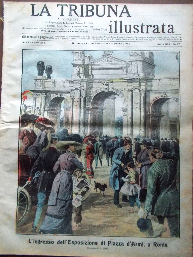 La Tribuna Illustrata 23 Aprile 1911 Rivolta Albania Expo Regionale …