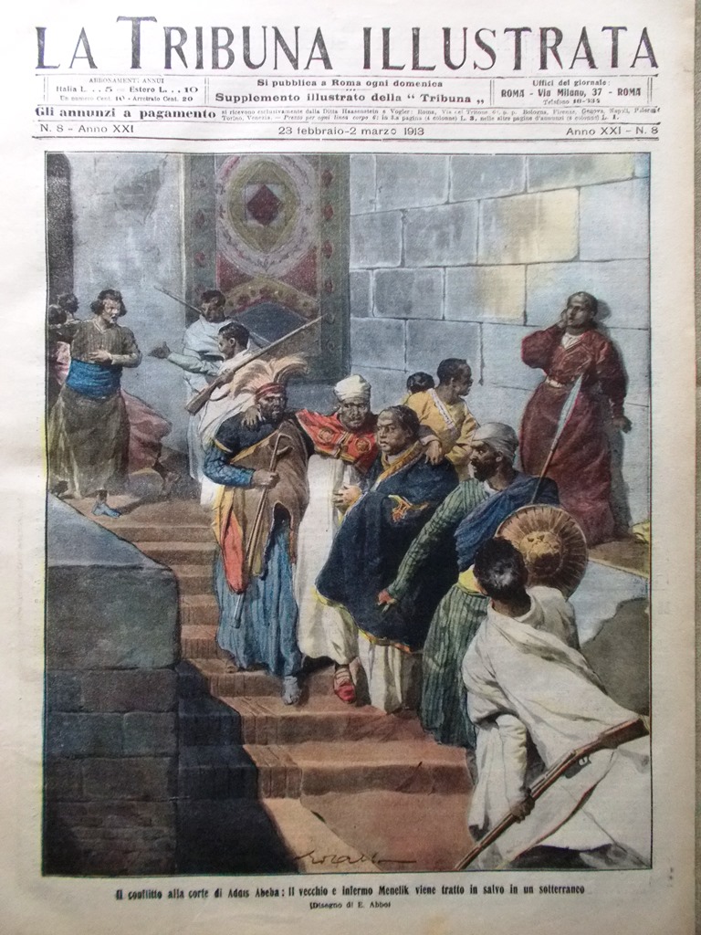 La Tribuna Illustrata 23 Febbraio 1913 Morte Scott Polo Agitazioni …