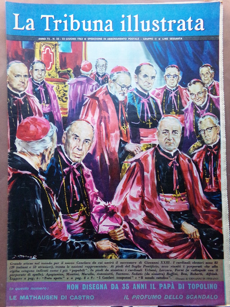 La Tribuna Illustrata 23 Giugno 1963 Conclave Walt Disney Dostoevskij …