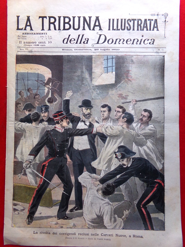 La Tribuna Illustrata 23 Luglio 1899 Brigantaggio Sardegna Georgij Romanov …