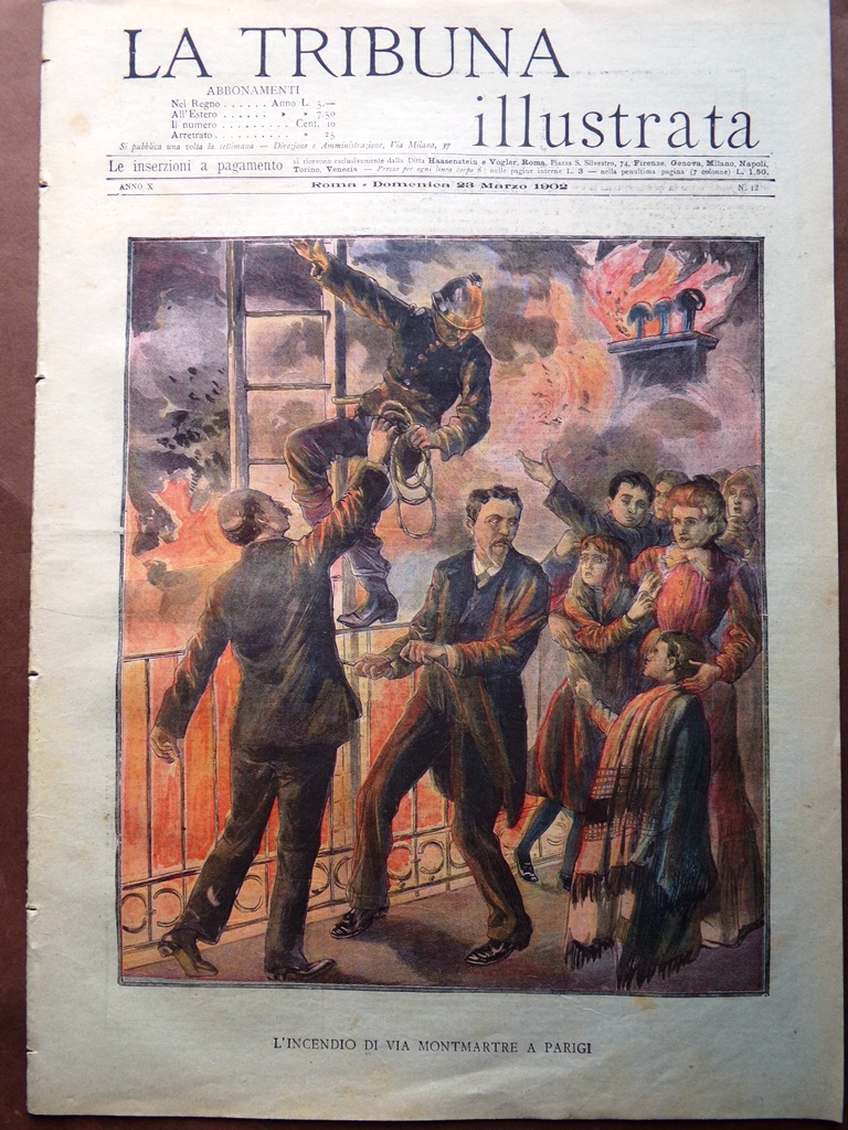 La Tribuna Illustrata 23 Marzo 1902 Roma Methuen Franchetti Cavalieri …