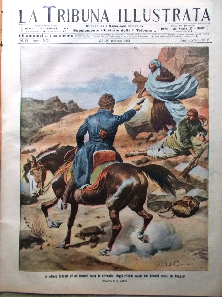 La Tribuna Illustrata 23 Marzo 1913 Malattia di Pio X …