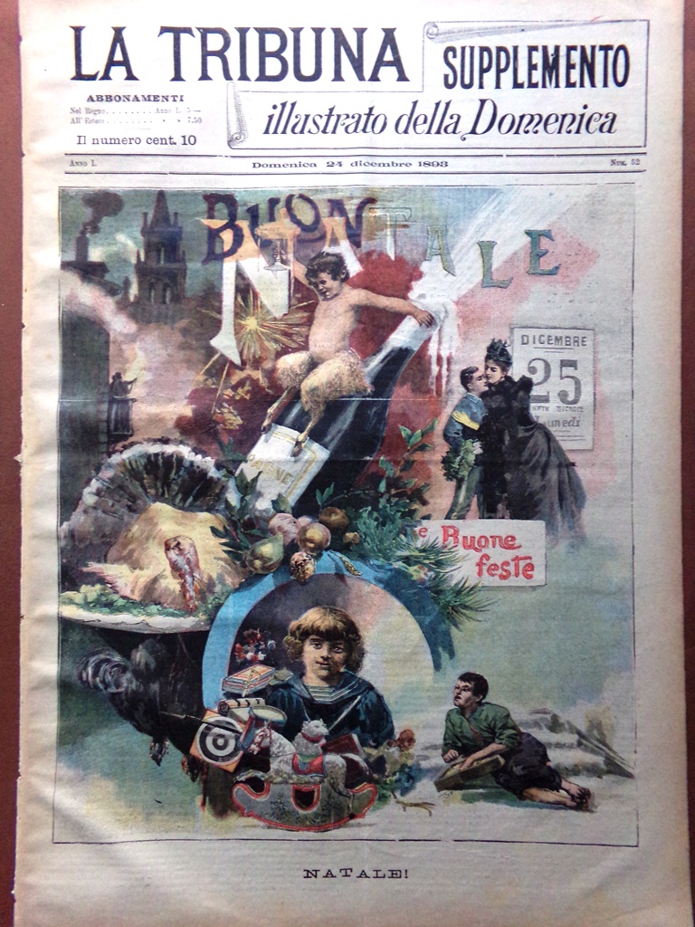 La Tribuna Illustrata 24 Dicembre 1893 Buon Natale Feste Nuovo …