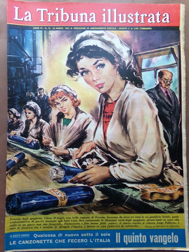La Tribuna Illustrata 24 Marzo 1963 Autostrade Canzonette Vangelo Machen …