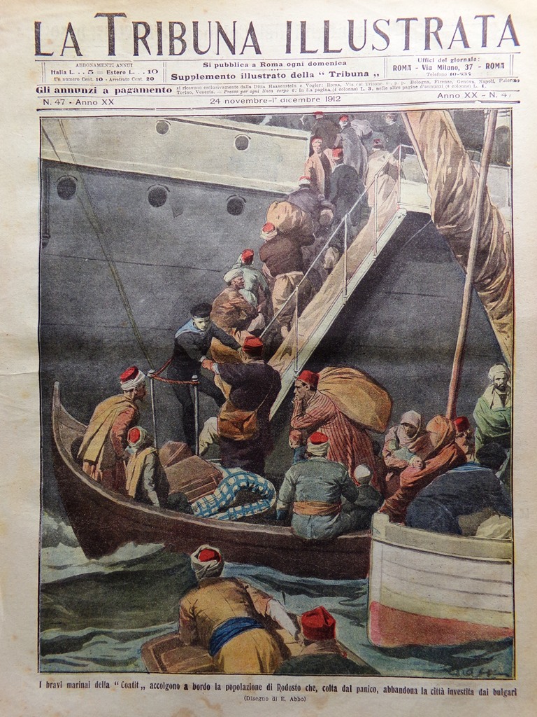 La Tribuna Illustrata 24 Novembre 1912 Assassinio Canalejas Costantinopoli Libia