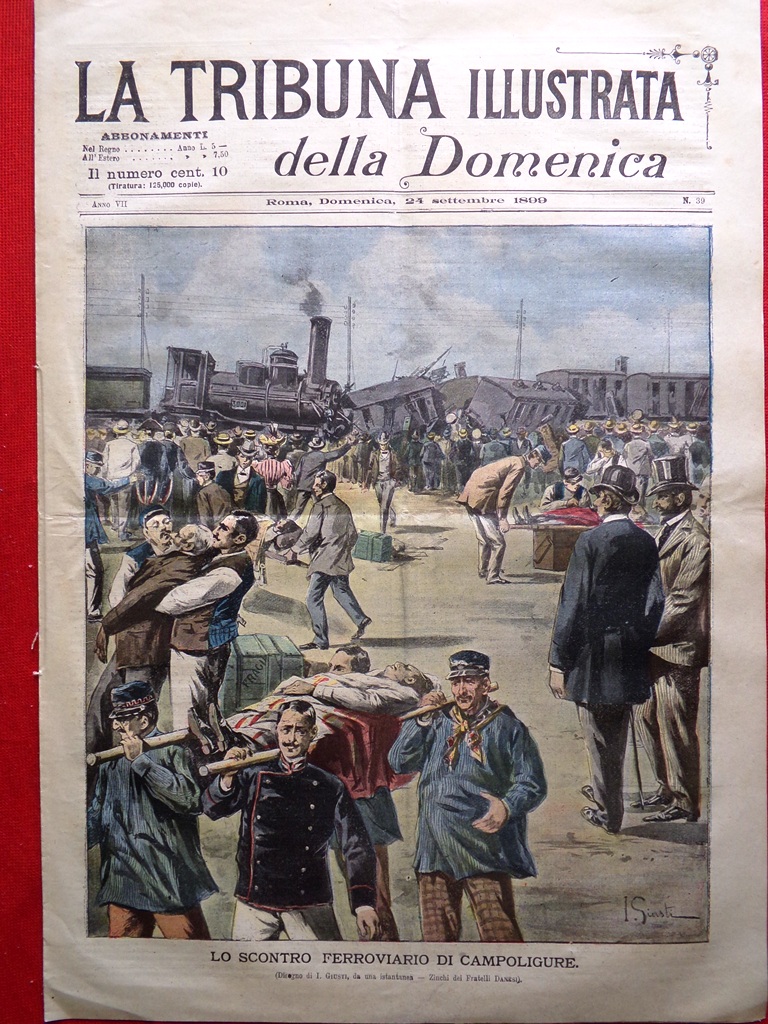 La Tribuna Illustrata 24 Settembre 1899 Scontro Campoligure Manovre in …