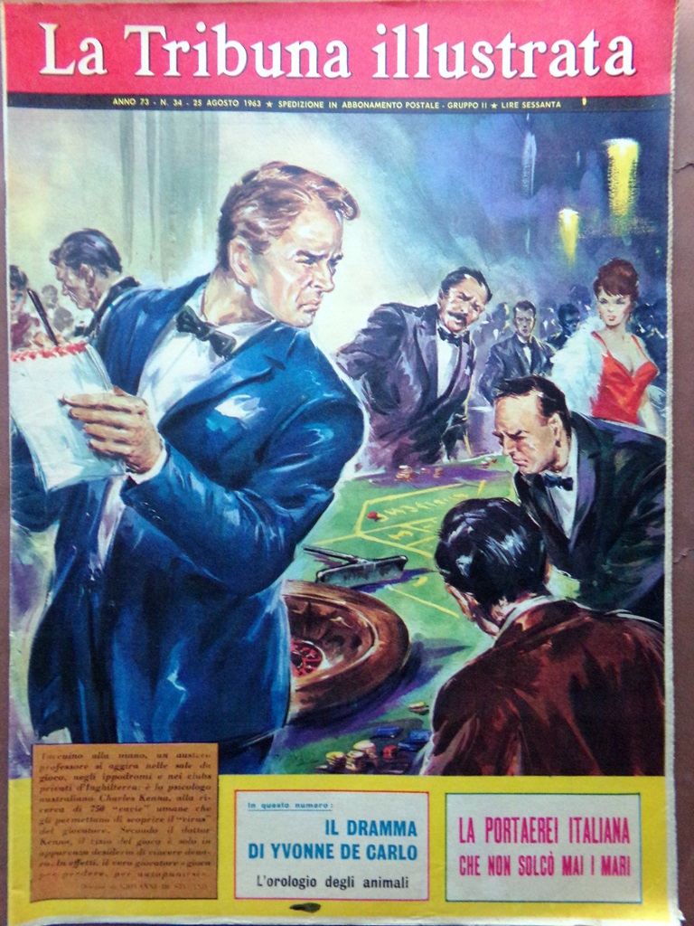 La Tribuna Illustrata 25 Agosto 1963 Hepburn Tracy Morgan Yvonne …