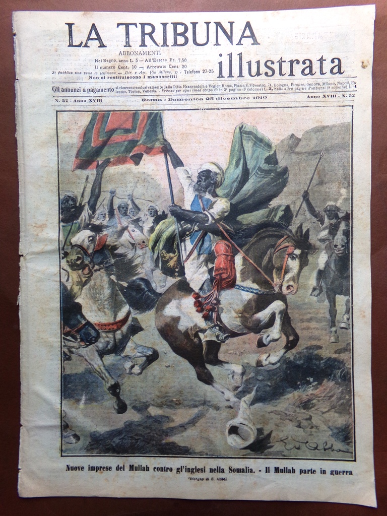 La Tribuna Illustrata 25 Dicembre 1910 Pergaud Graziani Giappone Somalia …