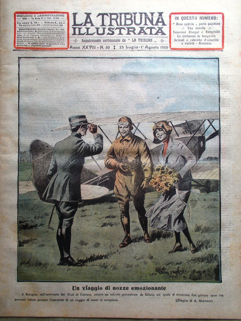 La Tribuna Illustrata 25 Luglio 1920 Beco Sudicio Somigli Conferenza …