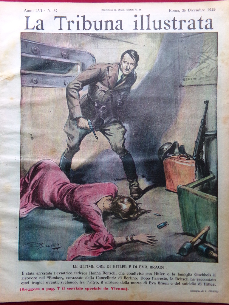 La Tribuna Illustrata 26 Dicembre 1948 Bandito Giuliano Hitler Eva …