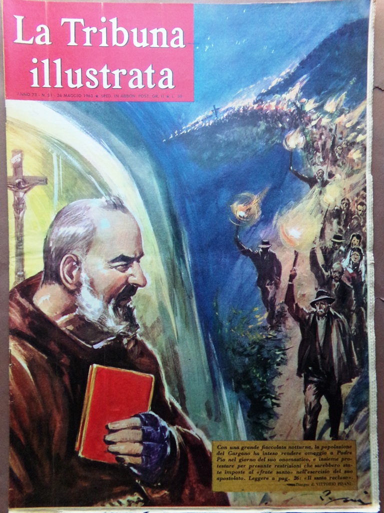 La Tribuna Illustrata 26 Maggio 1963 Padre Pio Scudetto Inter …