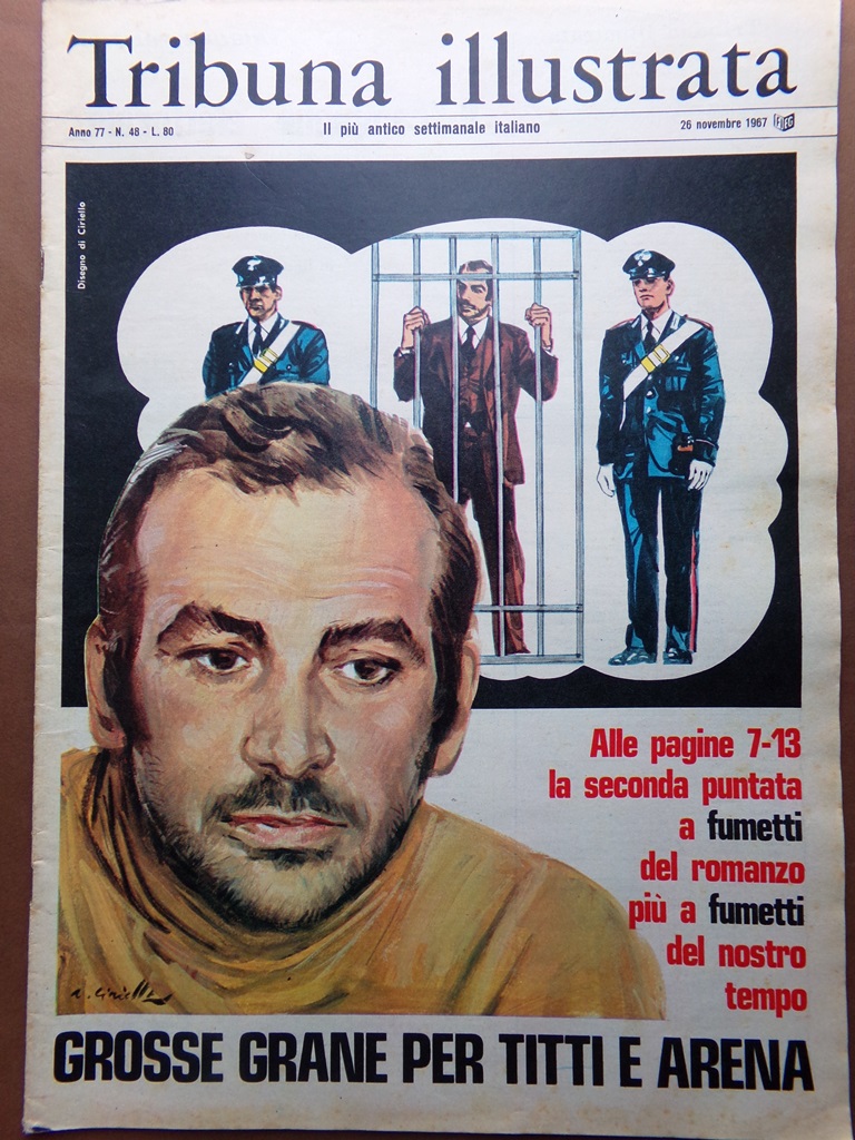 La Tribuna Illustrata 26 novembre 1967 Titti Arena Totocalcio De …