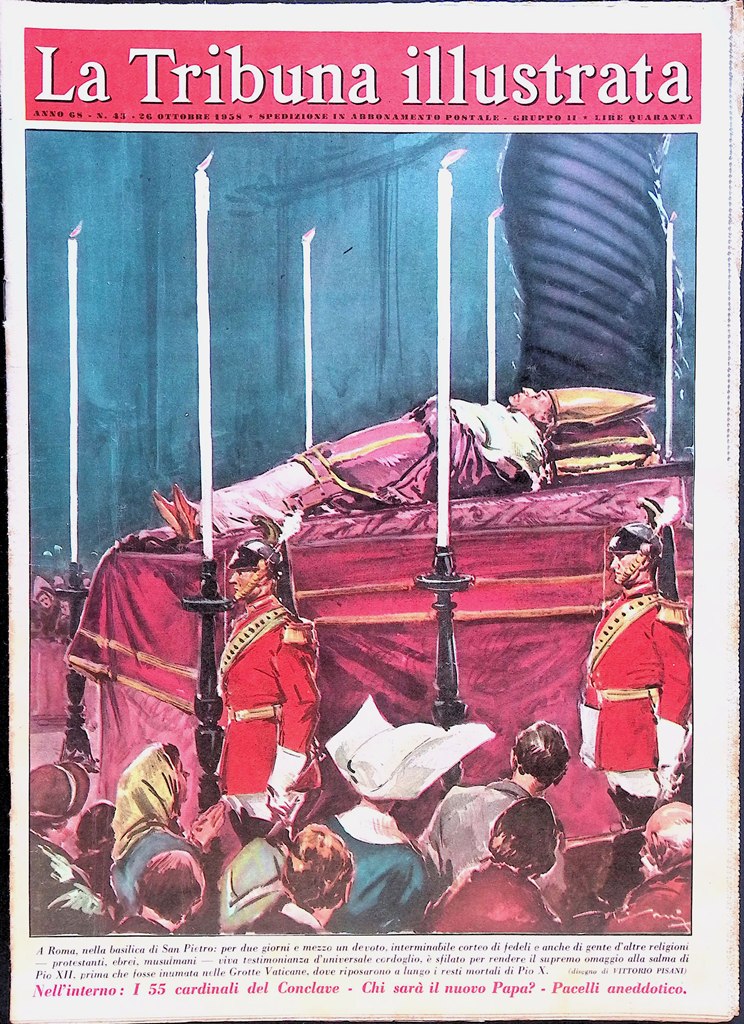 La Tribuna Illustrata 26 ottobre 1958 Morte di Papa Pio …