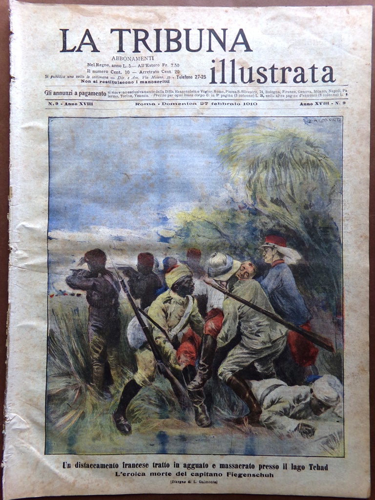 La Tribuna Illustrata 27 Febbraio 1910 Duca Abruzzi Karakorum Centenario …