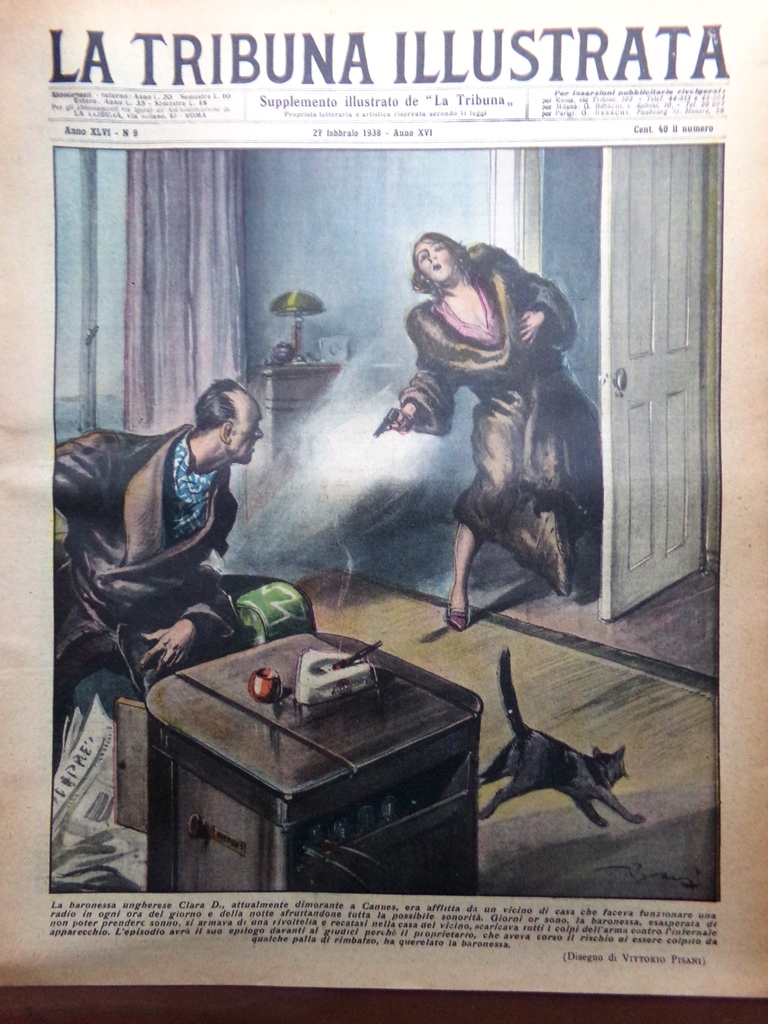 La Tribuna Illustrata 27 Febbraio 1938 Abba Calcio Albergo Filchner …