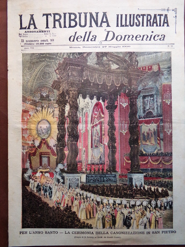 La Tribuna Illustrata 27 Maggio 1900 Castroncello Disastro Lago Vico …