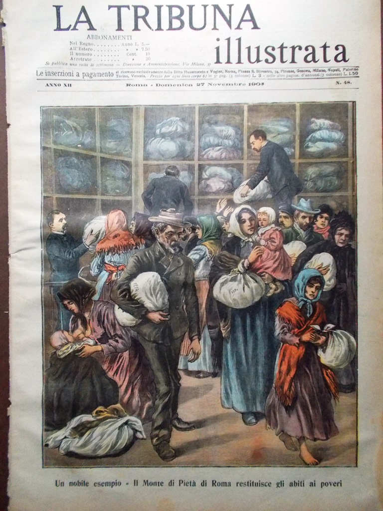 La Tribuna Illustrata 27 Novembre 1904 Camera Deputati Ferrovia Sempione …