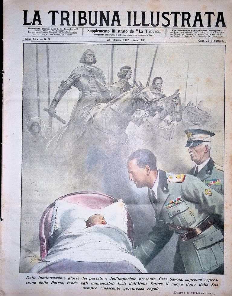 La Tribuna Illustrata 28 Febbraio 1937 Ercolano Vittorio Emanuele Rossi …