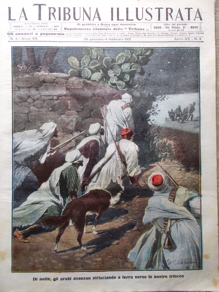 La Tribuna Illustrata 28 Gennaio 1912 Maometto II Piena Senna …