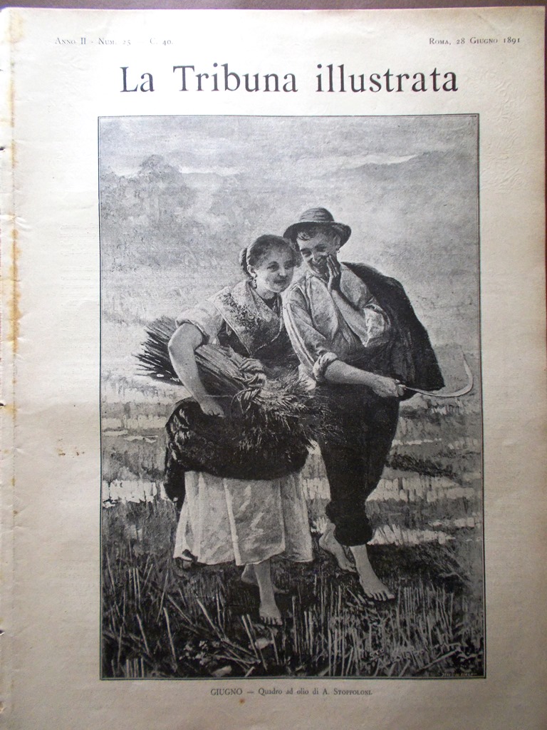 La Tribuna Illustrata 28 Giugno 1891 Nubifragio Val Susa Teatro …