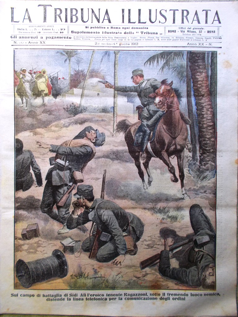 La Tribuna Illustrata 28 Luglio 1912 California Oro Scozia Dirigibile …