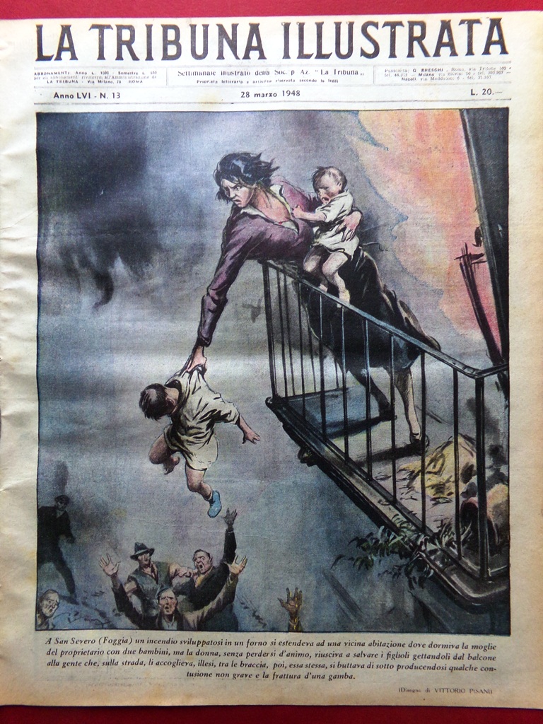 La Tribuna Illustrata 28 Marzo 1948 Martiri del Pugilato Loy …