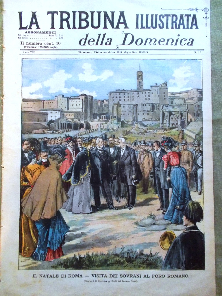 La Tribuna Illustrata 29 Aprile 1900 Natale Roma Esposizione Parigi …