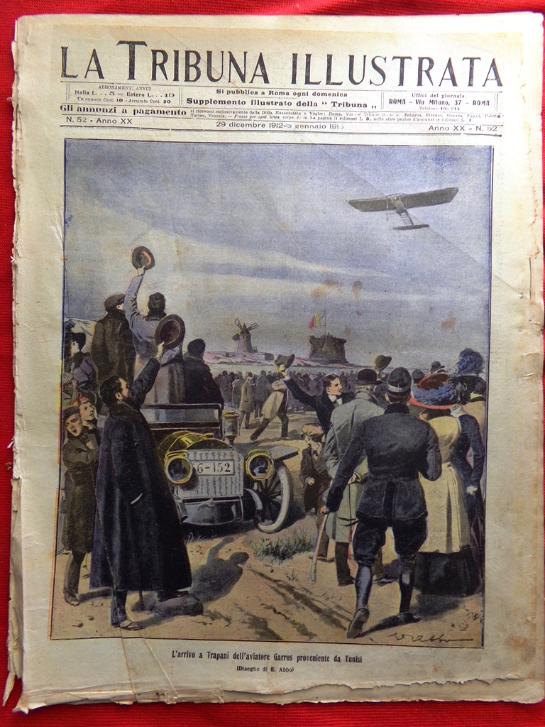 La Tribuna Illustrata 29 Dicembre 1912 Disastro Guardia Mangano Trapani …