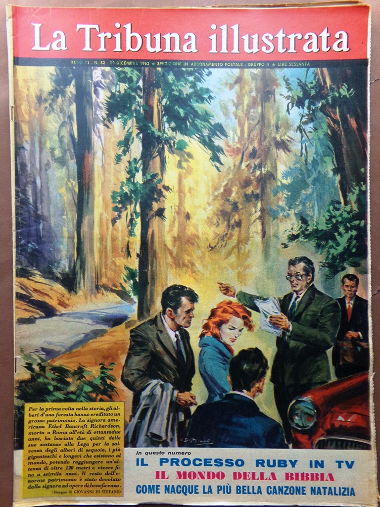 La Tribuna Illustrata 29 Dicembre 1963 Bibbia Processo Jack Ruby …